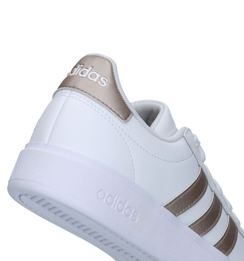 adidas Grand Court 2.0 Baskets sportives en Blanc pour femmes (356989) - pour semelles orthopédiques