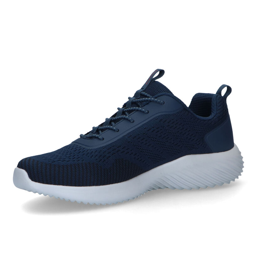 Skechers Bounder Blauwe Sneakers voor heren (326285) - geschikt voor steunzolen