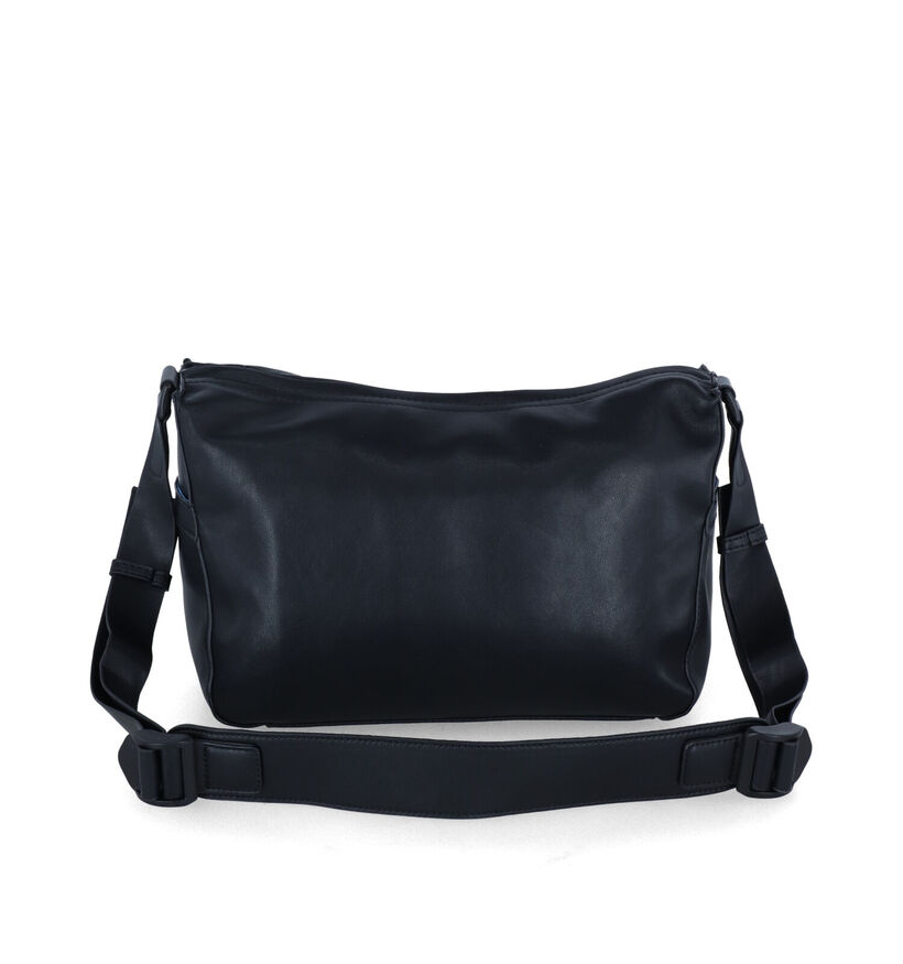 Hvisk Track Structure Zwarte Crossbody Tas in kunstleer (316687)