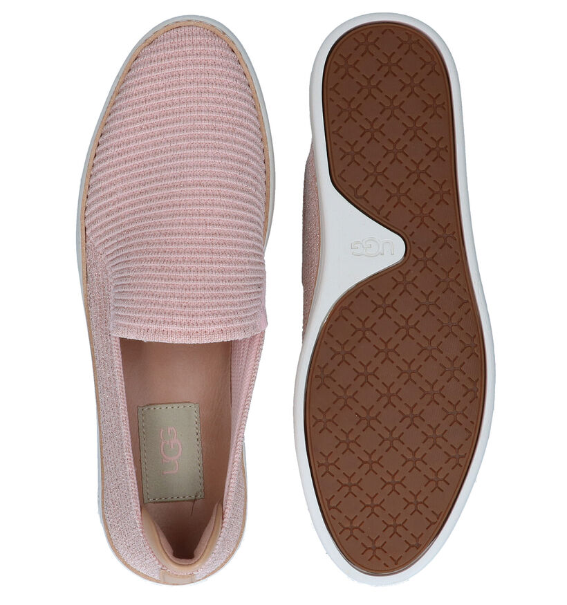 UGG Sammy Chaussures sans lacets en Rose en textile (285512)