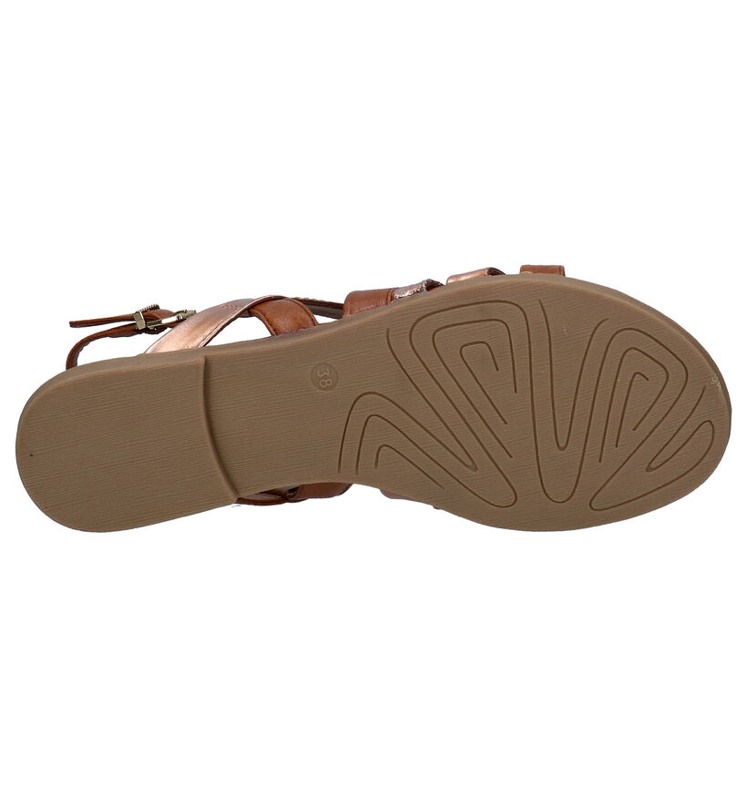 Marco Tozzi Cognac Sandalen in kunstleer (270668)