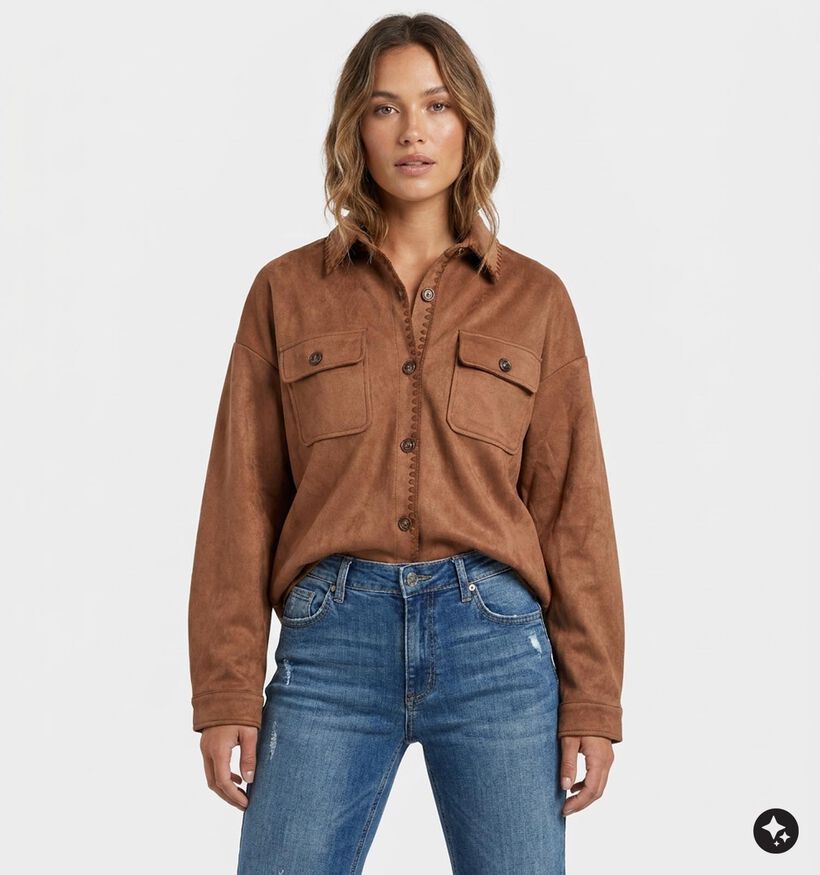 Deeluxe Original Johanne Bruin Hemd voor dames (382277)