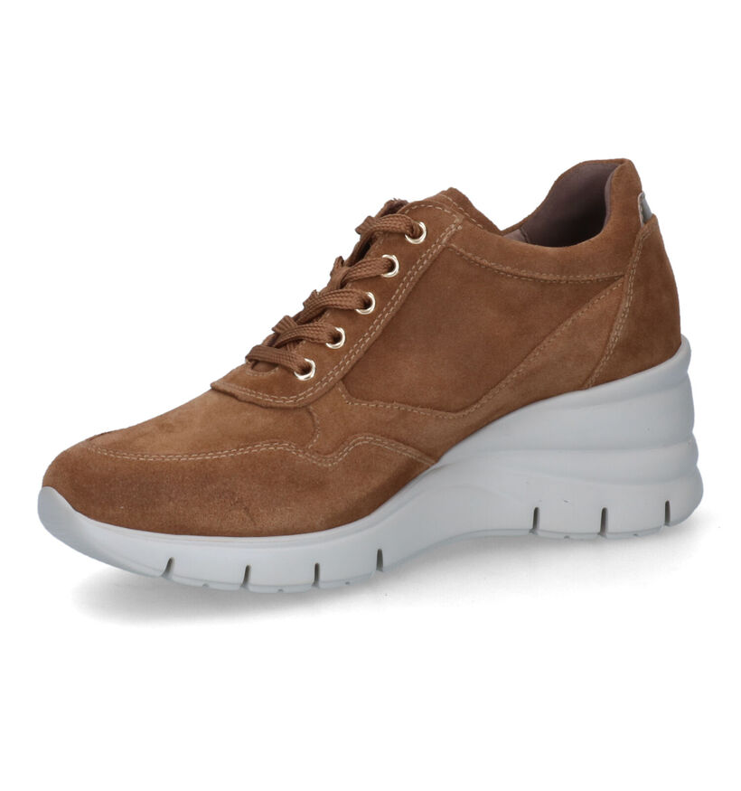 NeroGiardini Cognac Sneakers in daim (314588)