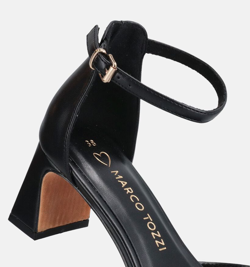 Marco Tozzi Sandales &agrave; talons en Noir pour femmes (371864)