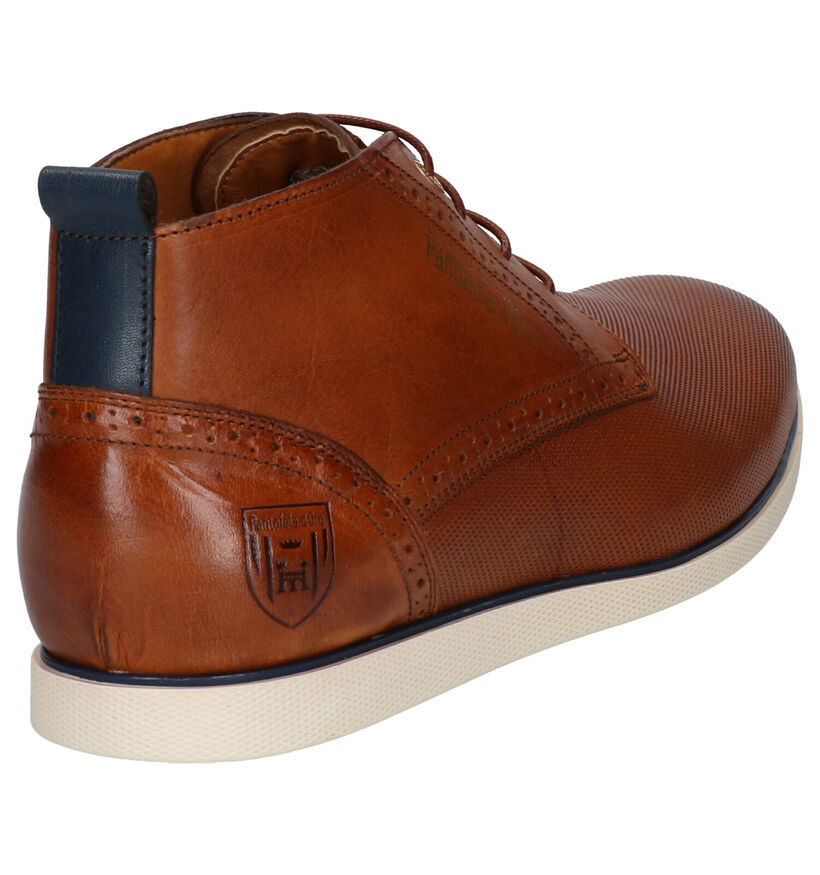 Pantofola d'Oro Lugo Mid Chuassures Habillées en Cognac en cuir (257391)