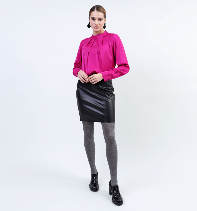 comma Blouse satin en Fuchsia pour femmes (334764)