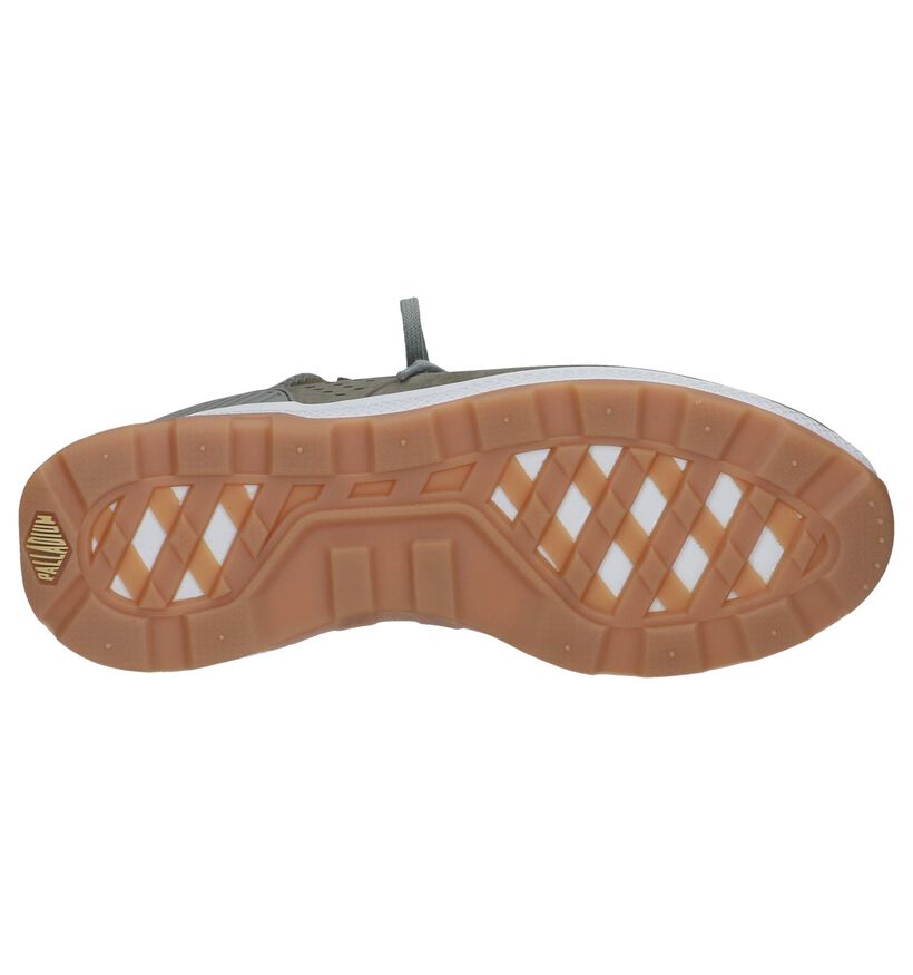 Kaki Slip-on Sneakers Palladium Axeon Native in nubuck (244068)
