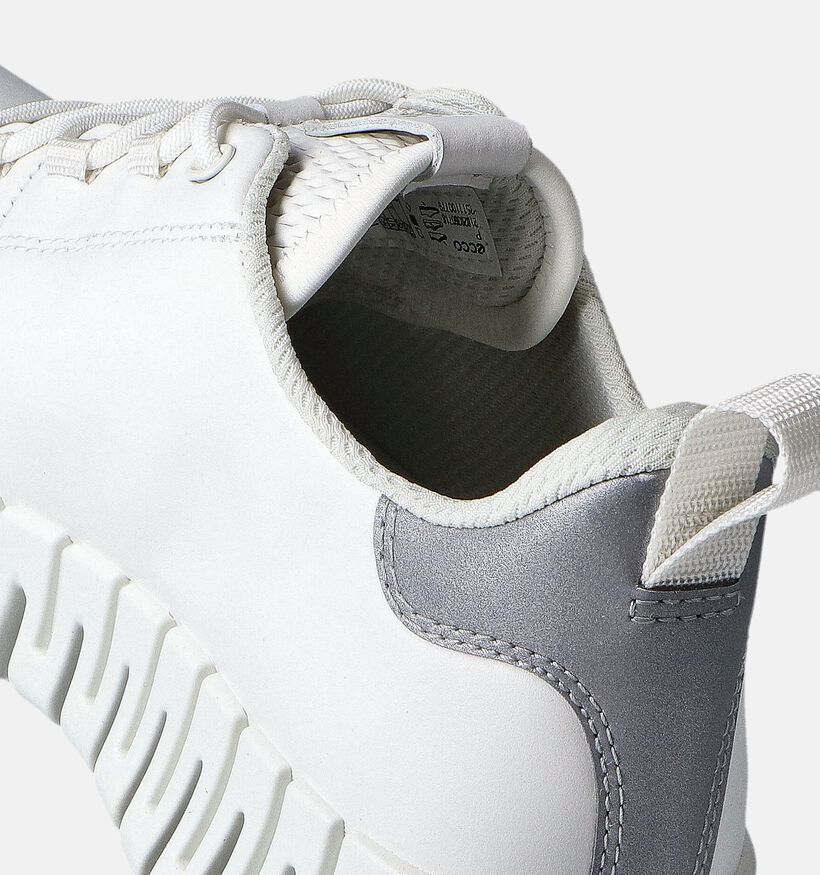 ECCO Gruuv Witte Veterschoenen voor dames (353340) - geschikt voor steunzolen