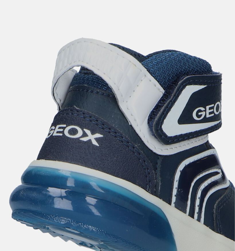Geox Grayjay Blauwe Sneakers met lichtjes voor jongens (330091) - geschikt voor steunzolen
