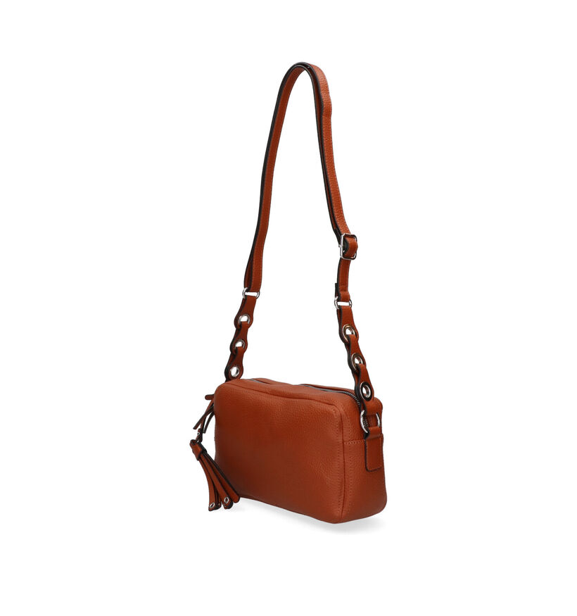 Emily & Noah Henny Cognac Crossbody Tas in kunstleer (308770)