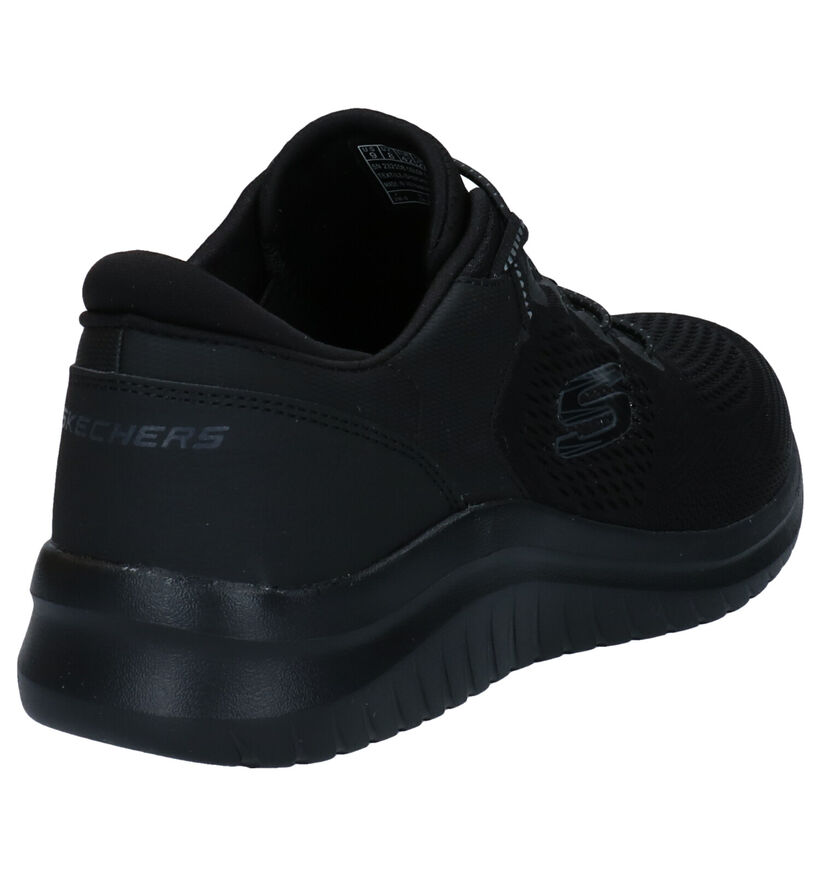 Skechers Ultra Flex Baskets en Noir en textile (293901)