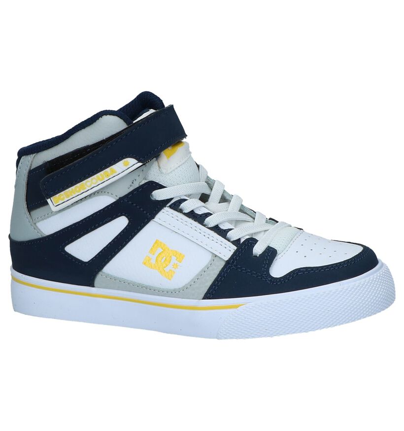 Blauwe DC Shoes Pure Hoge Skateschoenen in kunstleer (220886)