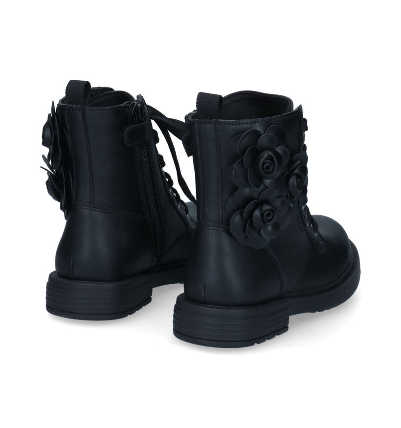 Geox Eclair Bottines en Noir en simili cuir (317645)