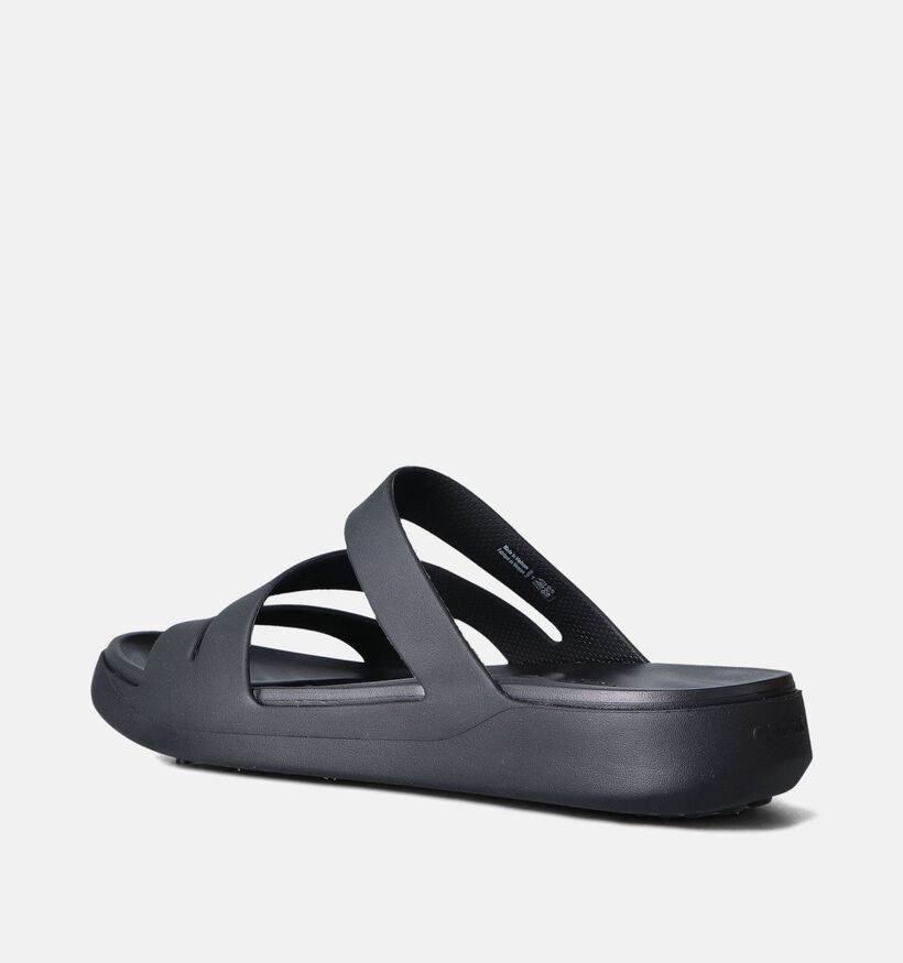 Crocs Getaway Strappy Zwarte Slippers voor dames (356294)