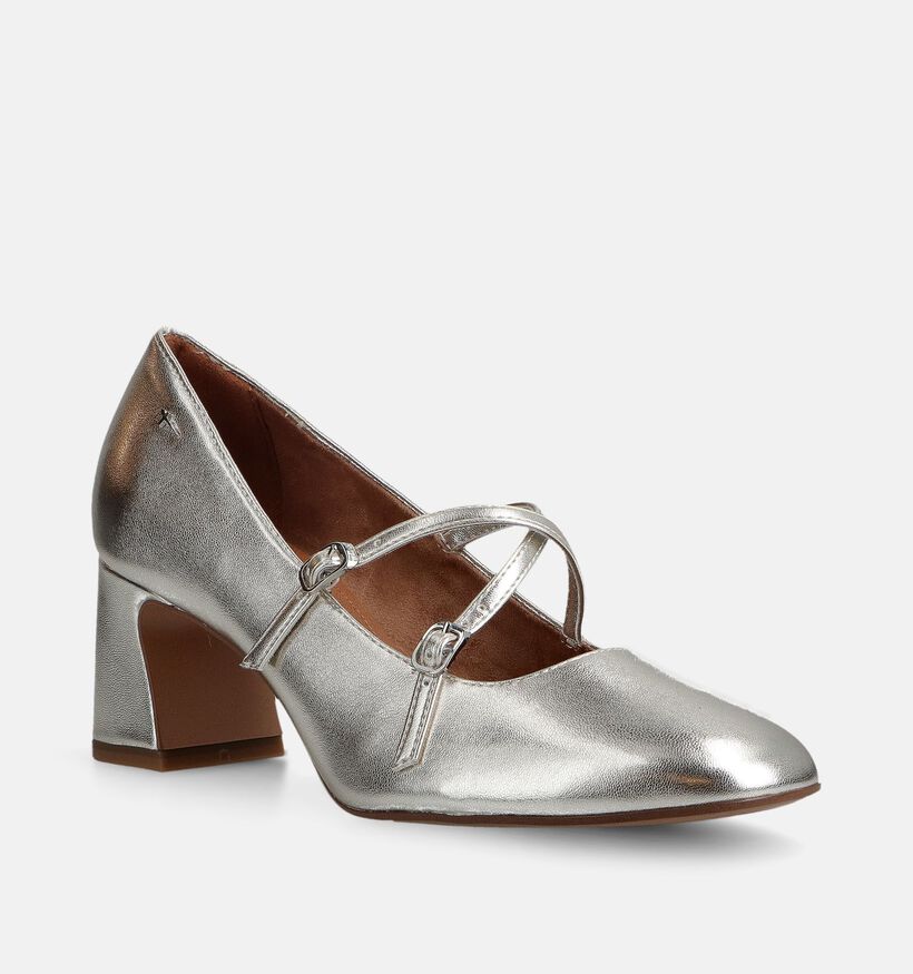 Tamaris Zilveren Pumps met bandjes voor dames (367621)