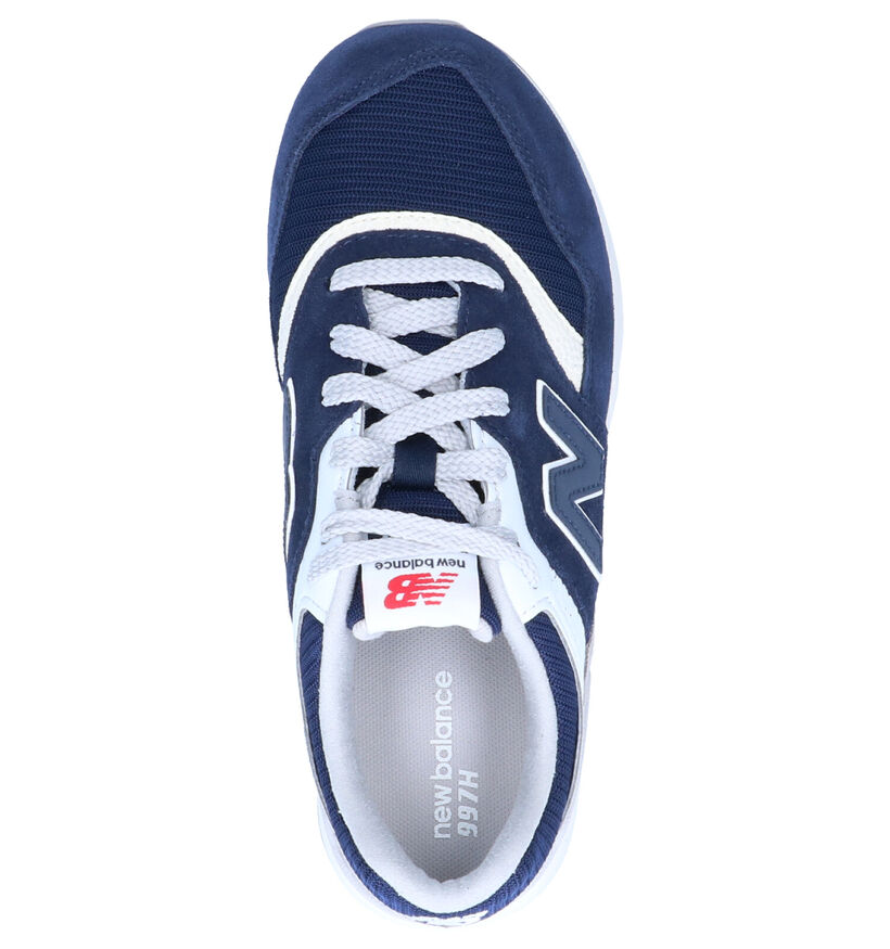 New Balance Sneakers Blauw in daim (253368)