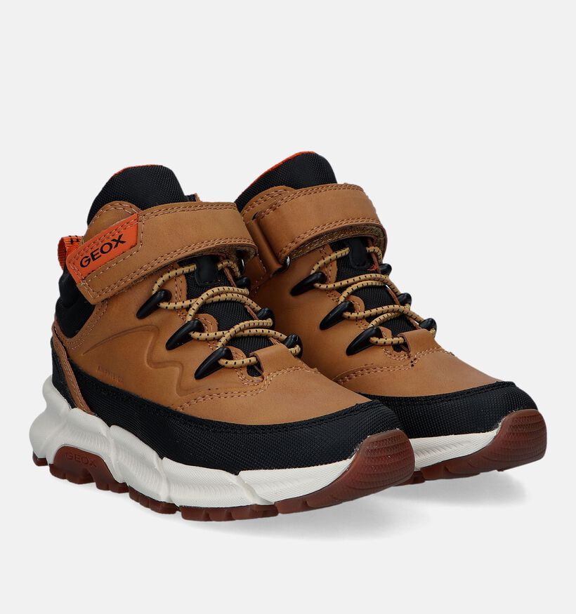 Geox Flexyper Bottines en Noir pour garçons (330095) - pour semelles orthopédiques