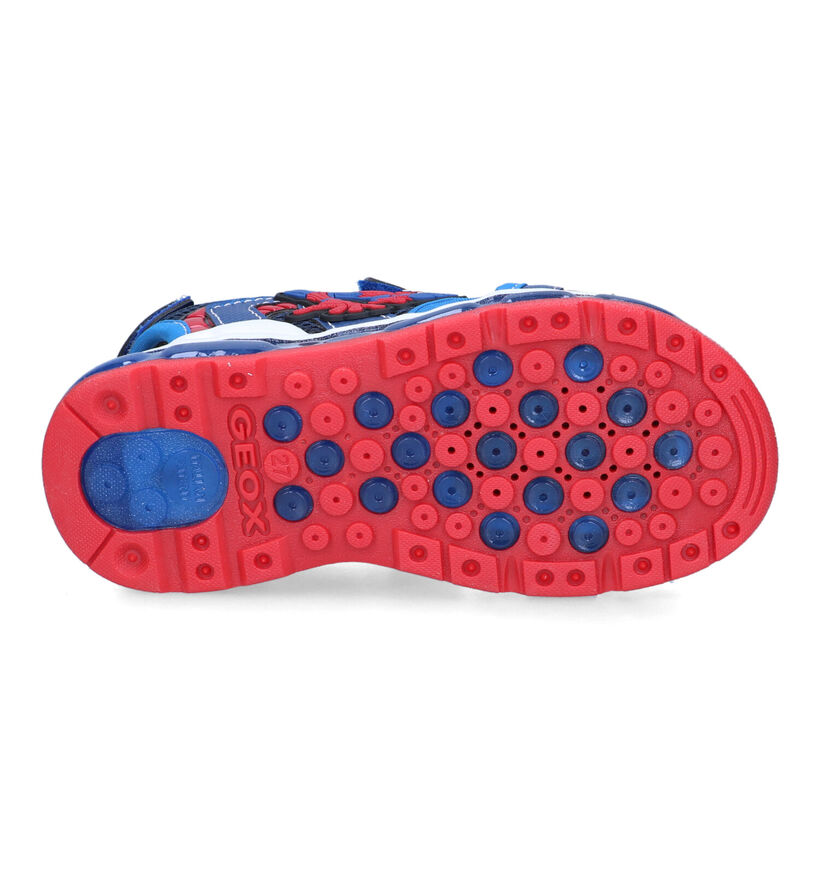 Geox Android Marvel Spiderman Blauwe Sandalen in kunstleer (321558)