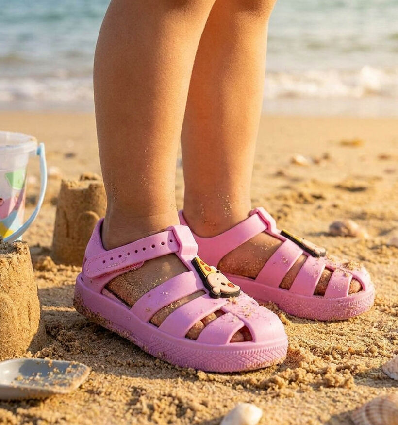 Bumba Roze Watersandalen voor meisjes (373737) - geschikt voor steunzolen