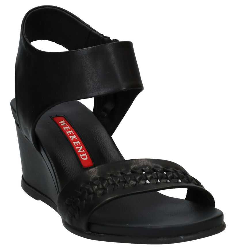 Weekend Zwarte Sandalen in leer (289511)