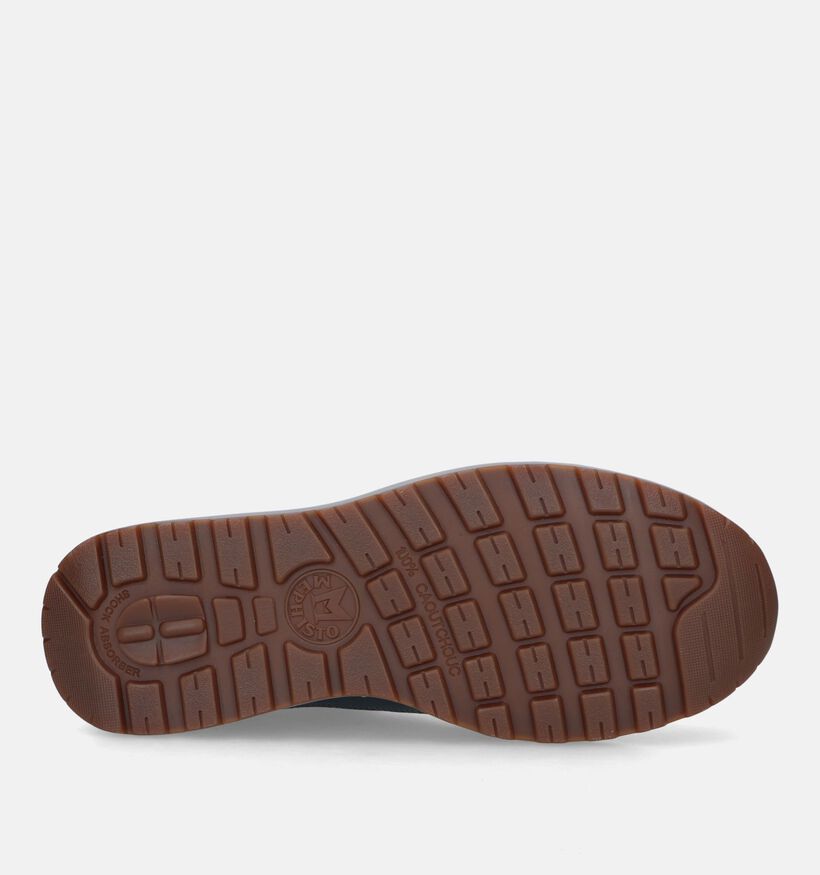 Mephisto Bradley Velsport Blauwe Veterschoenen voor heren (345986) - geschikt voor steunzolen