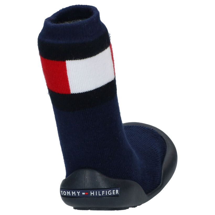 Tommy Hilfiger Pantoufles fermées en Brun foncé en textile (279890)