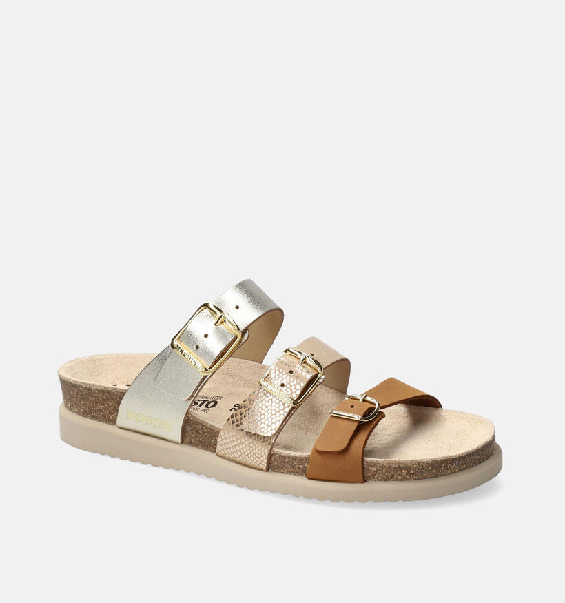 Mephisto Hyacinta Nu-pieds plates en Marron pour femmes (354267)