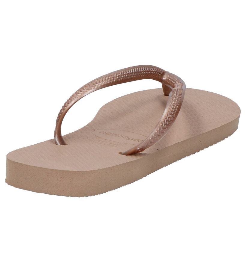 Havaianas Slim Gouden Teenslippers in kunststof (275874)