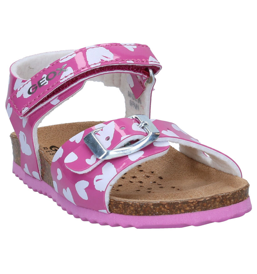 Geox Chalki Sandales en Rose en simili cuir (286953)