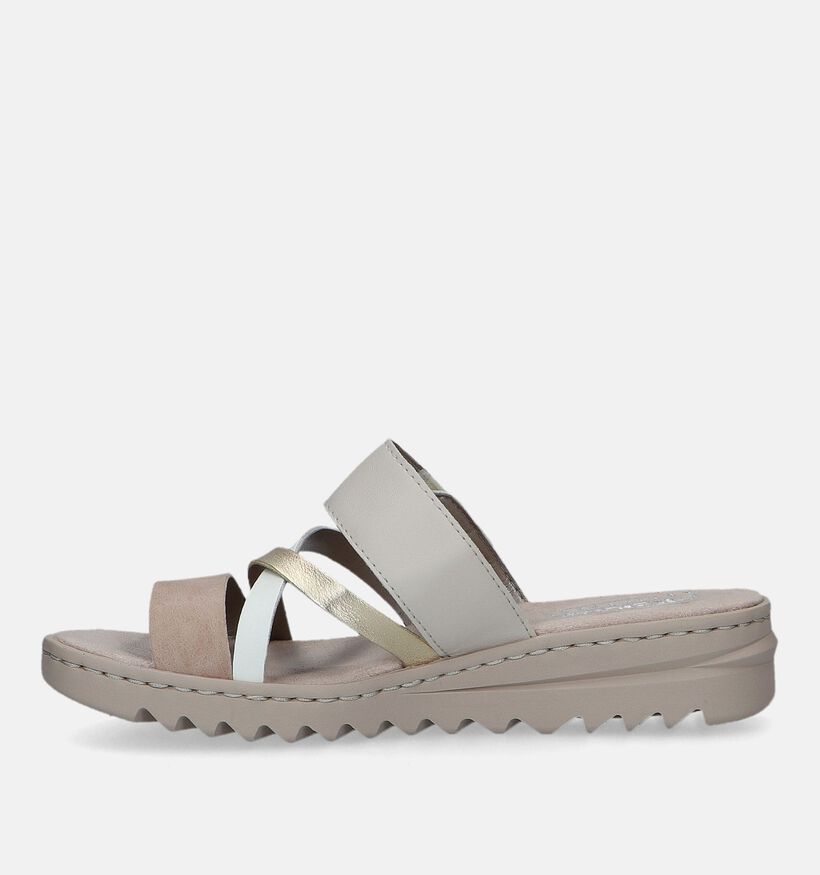 Rieker Nu-pieds compensées en Beige pour femmes (335501)