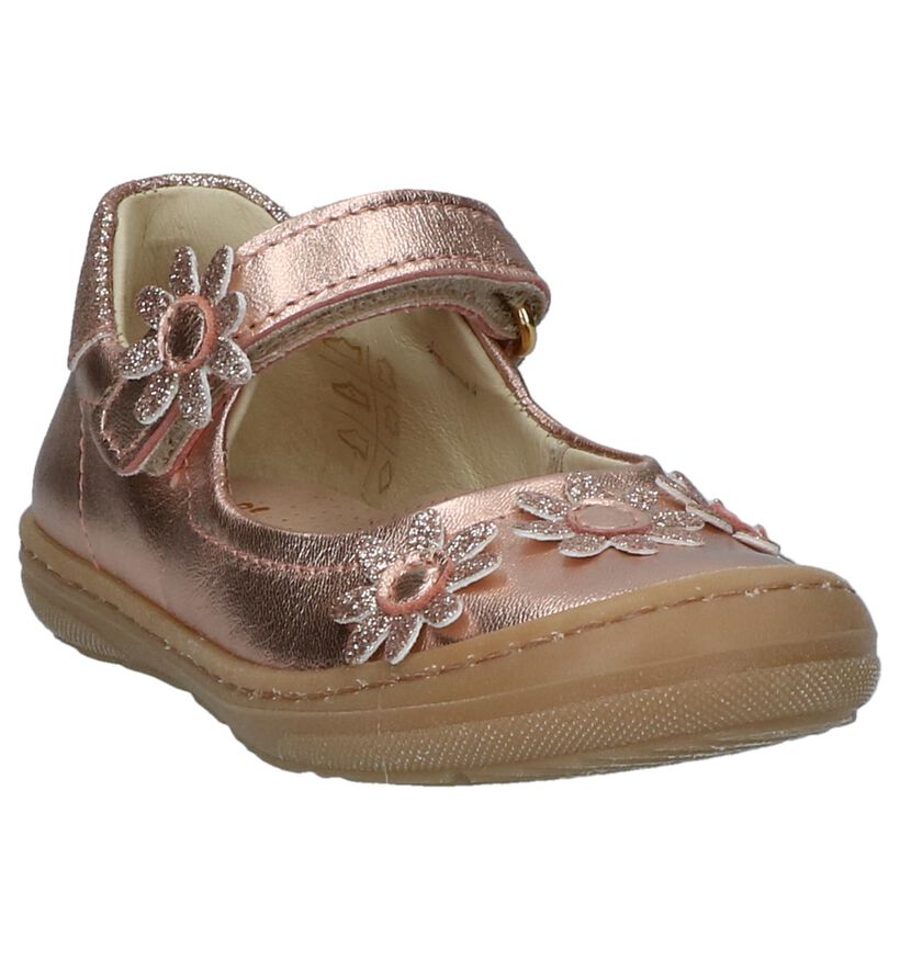 Ballerina's Lunella Metallic Roze in leer (245613)