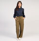Orfeo Atalie Kaki Wijde broek voor dames (358556)