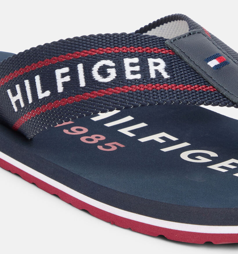 Tommy Hilfiger Sporty Tongs en Bleu fonc&eacute; pour hommes (368619)