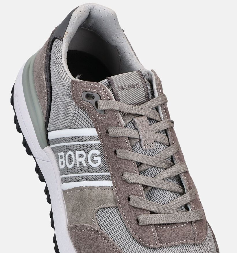 Bjorn Borg Suede Grijze Sneakers voor heren (369022) - geschikt voor steunzolen