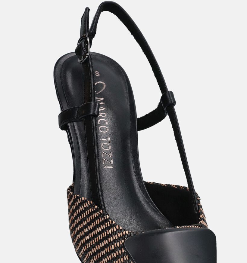 Marco Tozzi Escarpins slingback en Noir pour femmes (367963)