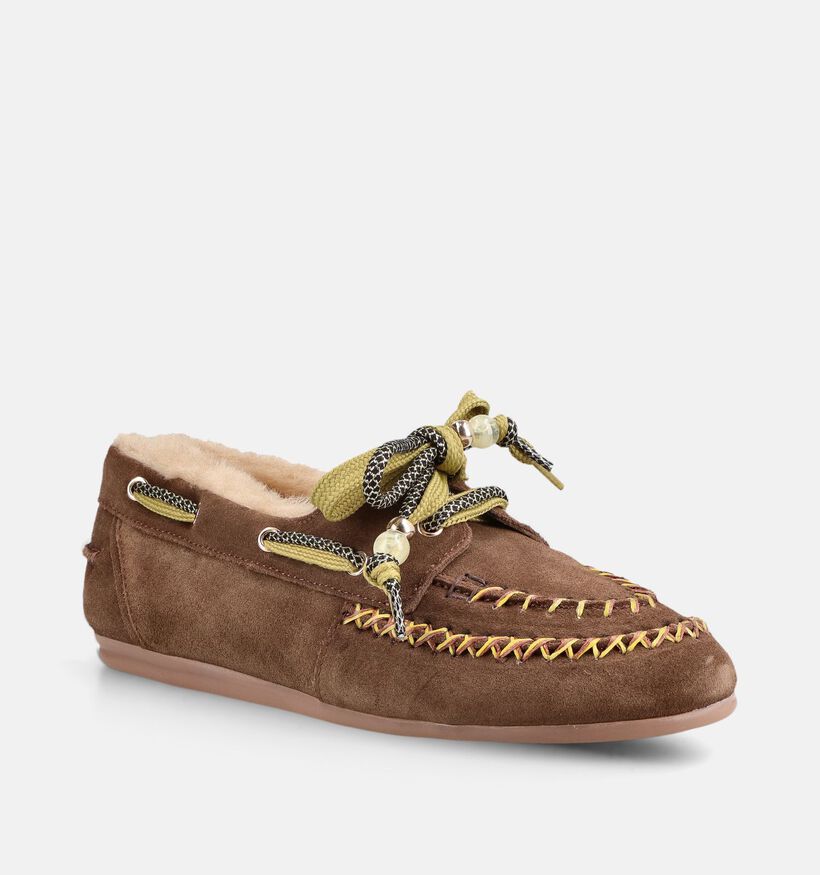 Poelman Vita Chaussures bateau en Marron pour femmes (380661)