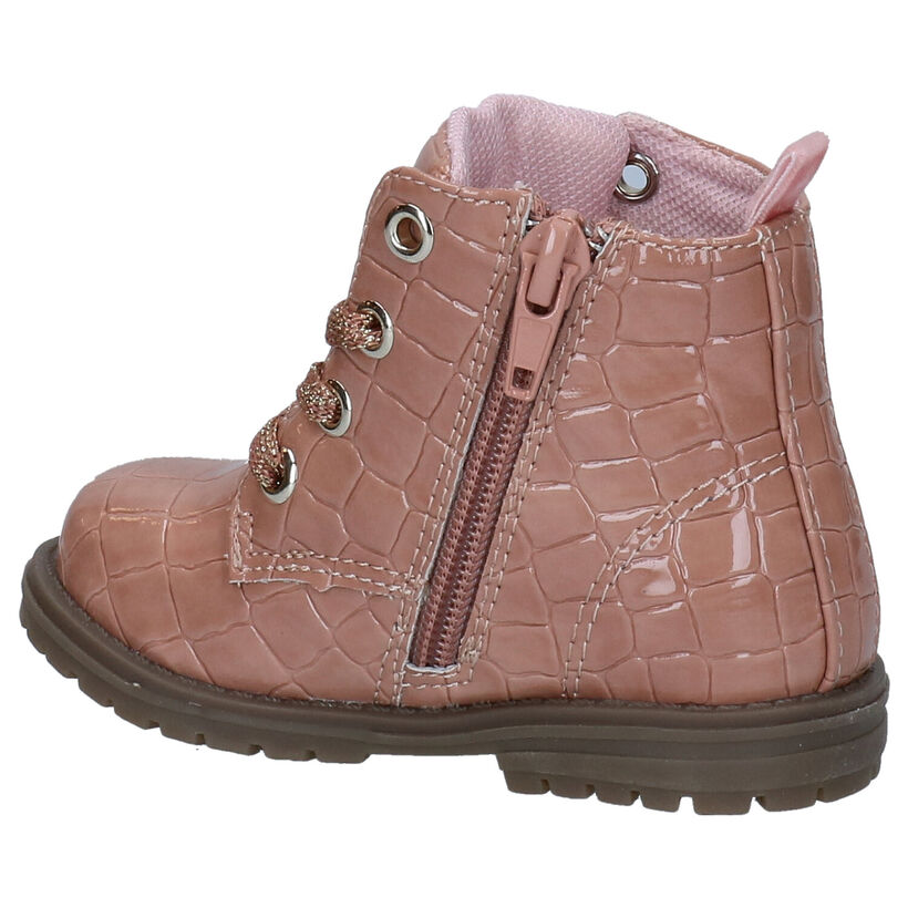 Bumba Bottines pour bébé en Rose foncé en simili cuir (280766)