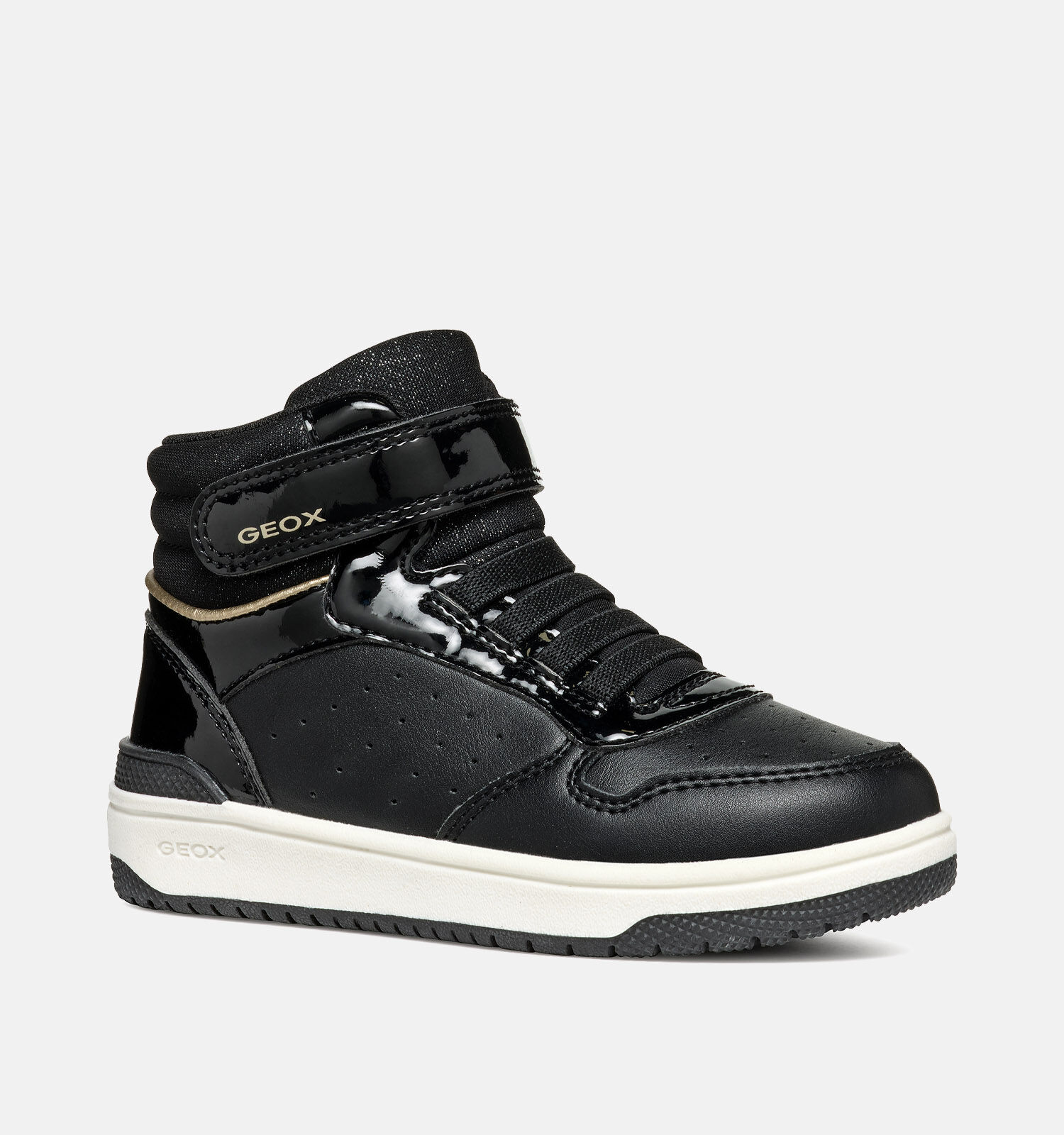 Geox Washiba Zwarte Sneakers Meisjes Sneakers Online op TORFS.BE