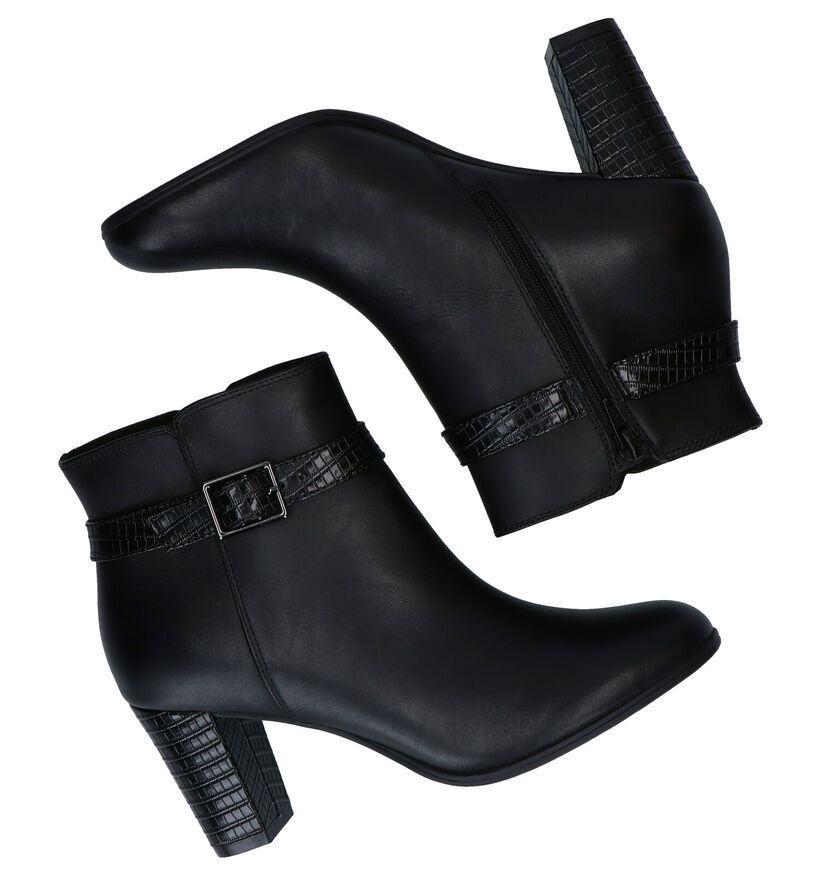 Clarks Alayna Juno Bottillons en Noir en cuir (280231)