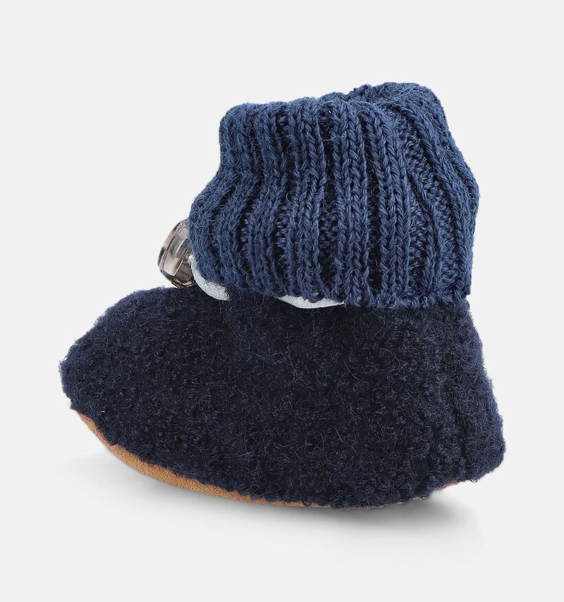 Bergstein Cozy Baby Donkerblauwe Babypantoffels voor jongens (381301)
