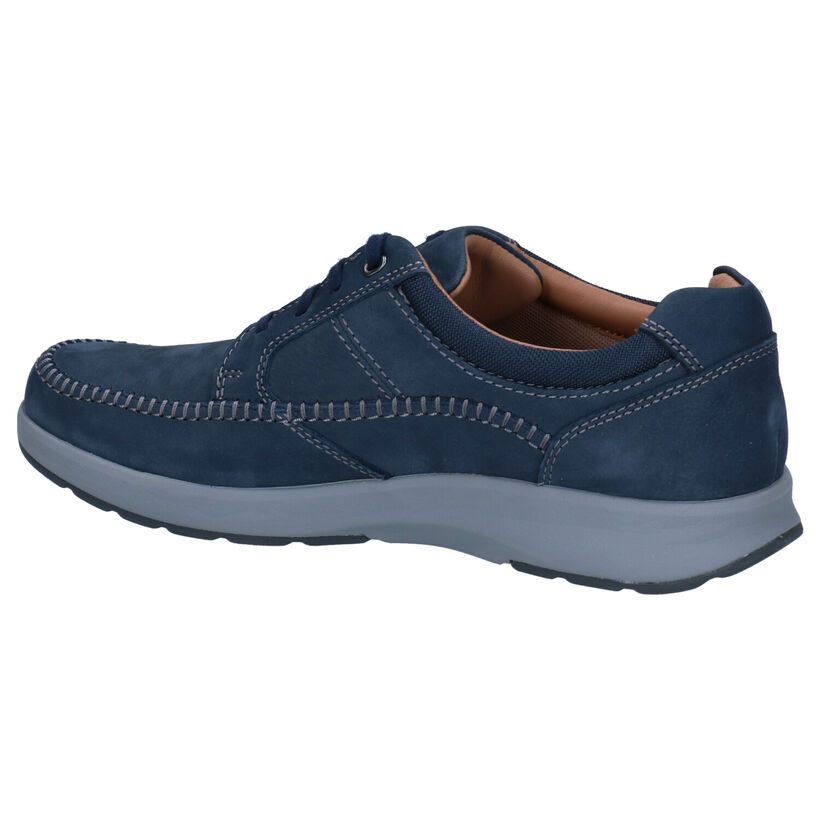 Clarks Un Trail Apron Chaussures à lacets en Bleu en nubuck (288893)