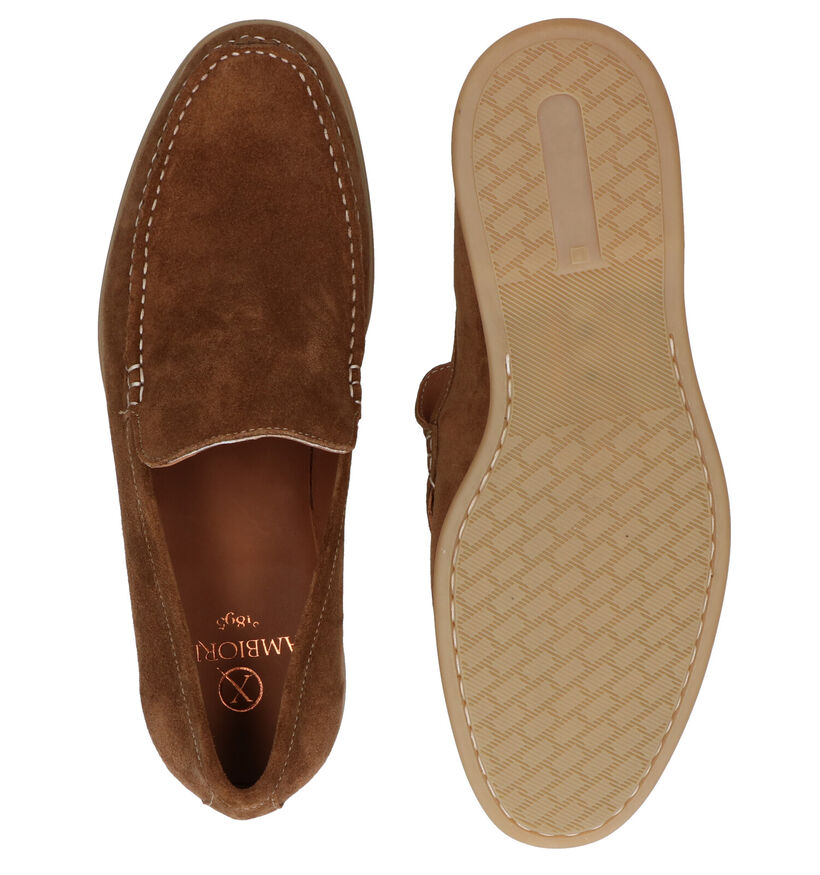 Ambiorix Elton Mocassins en Cognac en daim (291018)