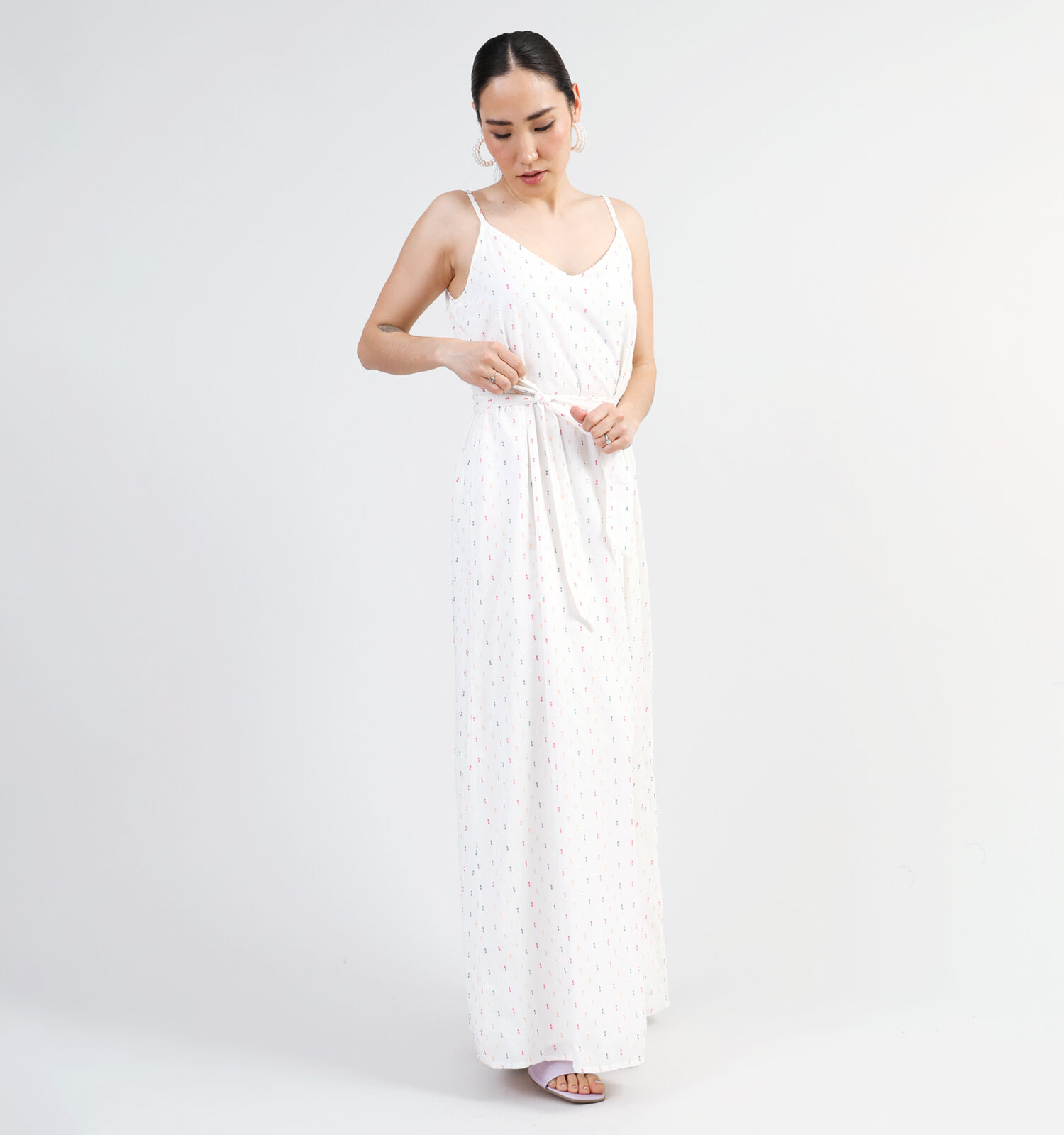 Vila Clarino Witte Maxi jurk Dames Kleedjes Online op TORFS.BE