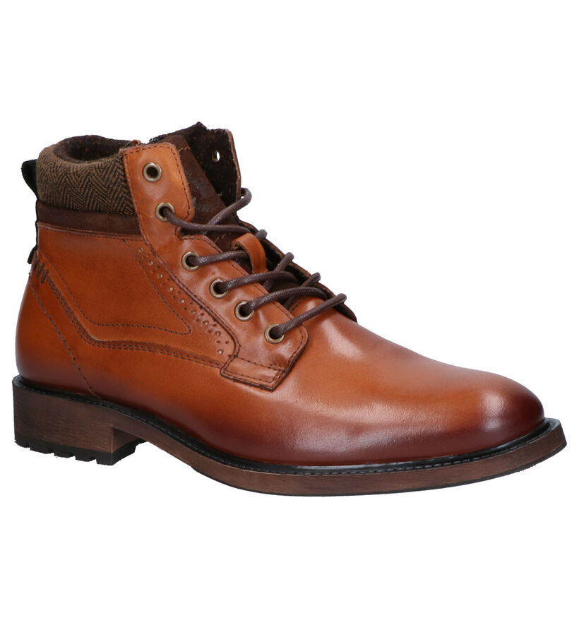 Borgo Sport Gotland Bottines en Cognac en cuir (254840)