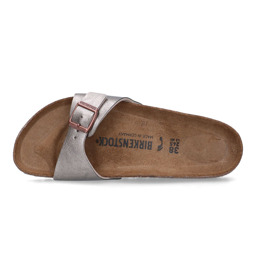 Birkenstock Madrid Birko-Flor Witte Slippers voor dames (338044)
