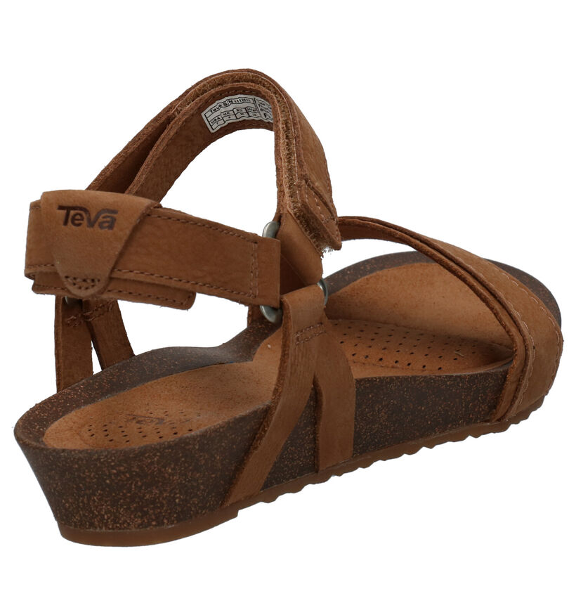 Teva Mahonia Sandales en Noir en nubuck (289236)