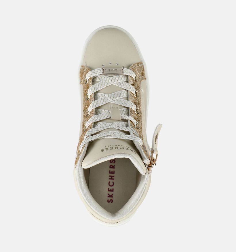 Skechers Aura LX Gouden Sneakers met Veter en Rits voor meisjes (376831) - geschikt voor steunzolen