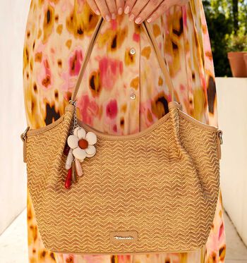 Tamaris Shoppers Wit/Bruin