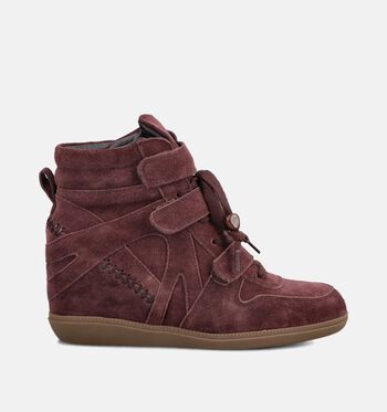 Poelman Baskets Marron/Bordeaux