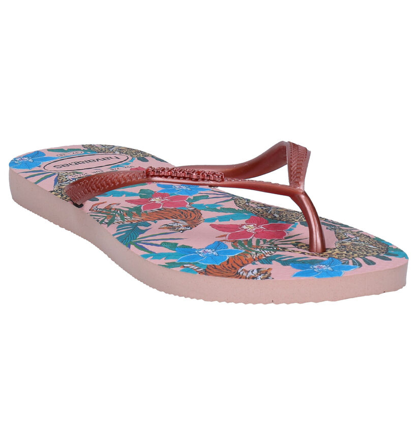 Havaianas Slim Tongs en Rose en synthétique (289782)